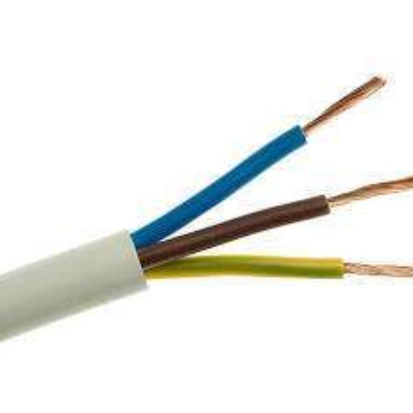 Przewód OWY 3 x 1,5 mm2 okrągły biały 300/500V linka -1 mb. (Konfigurator)