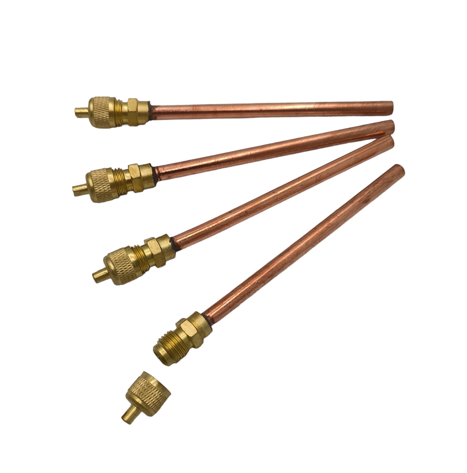 Zawór serwisowy Schrader 1/4" / L=10cm - obrazek 2