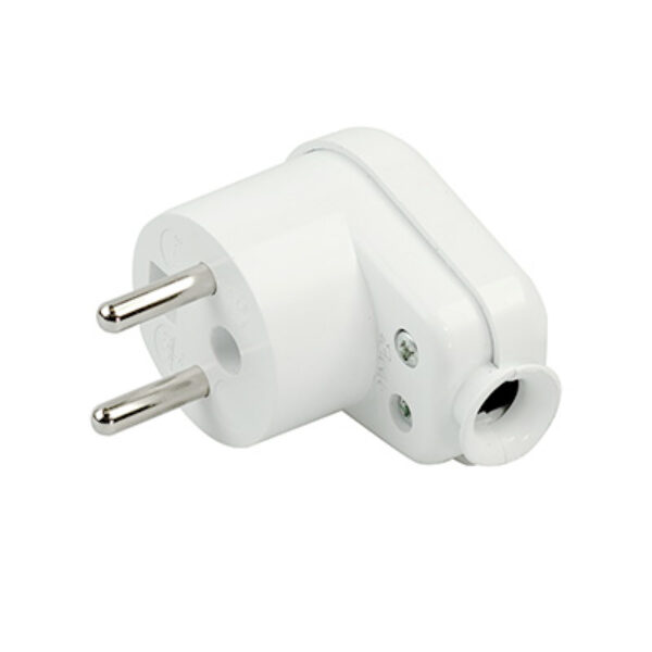 Wtyczka kątowa WT-16, biała