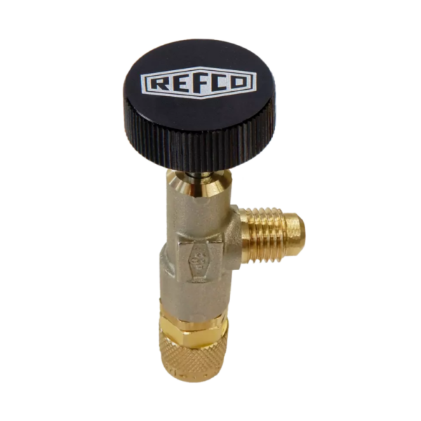 Zawór serwisowy dostępu REFCO A-38010 1/4" SAE do bezpiecznego podłączania