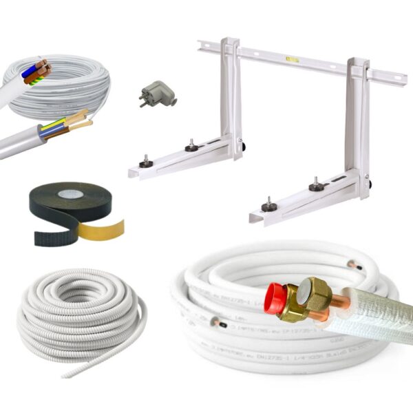 Zestaw montażowy klimatyzatora 5kW – 10 mb. ze wspornikiem 550 mm Rodigas MS257
