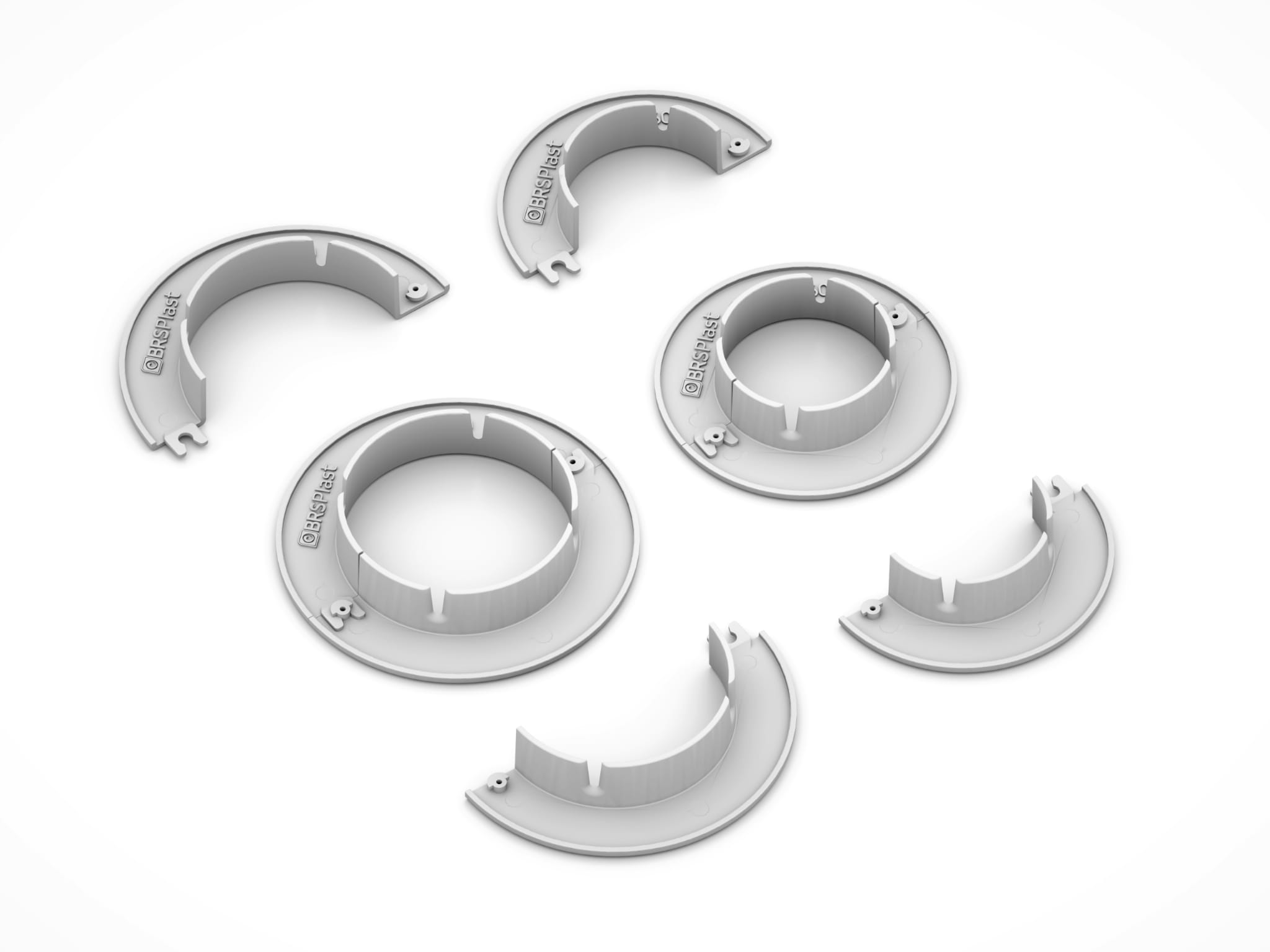 Rozeta BRSPlast 60 mm, maskownica otworu BRS BRS-003 - obrazek 4
