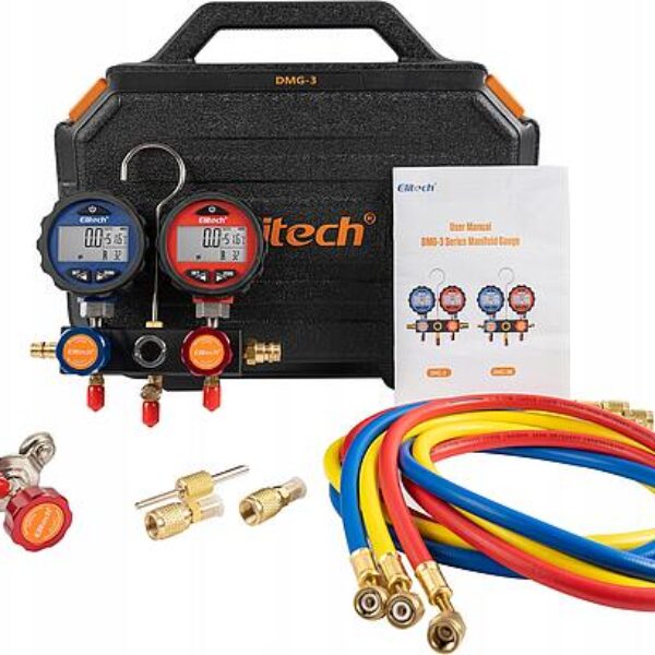 Profesjonalny zestaw serwisowy do napełniania klimatyzacji Elitech DMG-3