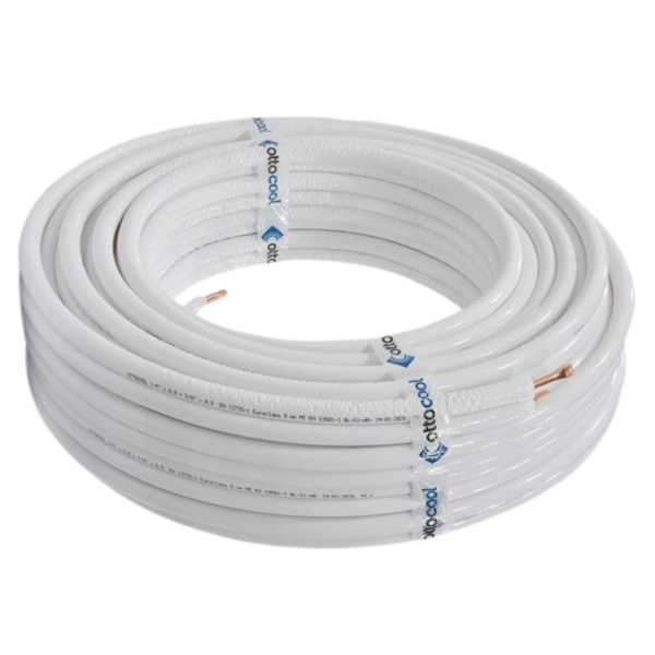 RURA MIEDZIANA OTTOCOOL W OTULINIE 1/4" (6,35 mm), grubość ścianki: 0,8 mm, długość: 25 mb