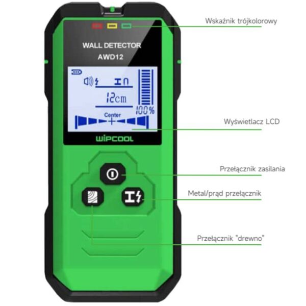 Detektor wykrywacz przewodów Wipcool AWD12